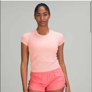 Swiftly Tech Short Sleeve *Race Length* Dew Pink Sz 6
